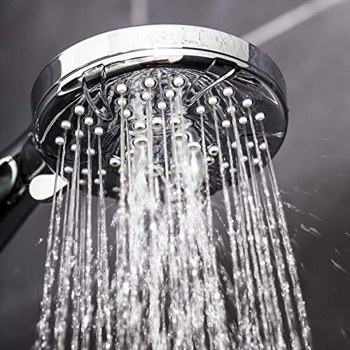 Load image into Gallery viewer, AquaBliss TheraSpa Hand Shower – 6 Mode Massage Shower Head with Hose High Pressure to Gentle Water Saving Mode - 6.5 FT No-Tangle Handheld Shower Head with Extra Long Hose & Adj. Mount | Chrome