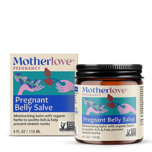Load image into Gallery viewer, Motherlove Pregnant Belly Salve (4 oz) Herbal Balm to Soothe Itchy Skin &amp; Prevent Stretch Marks—Non-GMO &amp; Organic Herbs
