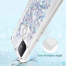 Load image into Gallery viewer, Dzxouui for T-Mobile Revvl 4 Plus Case,TCL Revvl 4 Plus Case(Not Fit Revvl 5G) Girls Women TPU Clear Cover Moving Quicksand Glitter Protective Cute Phone Cases for T-Mobile Revvl 4 Plus(Silver)
