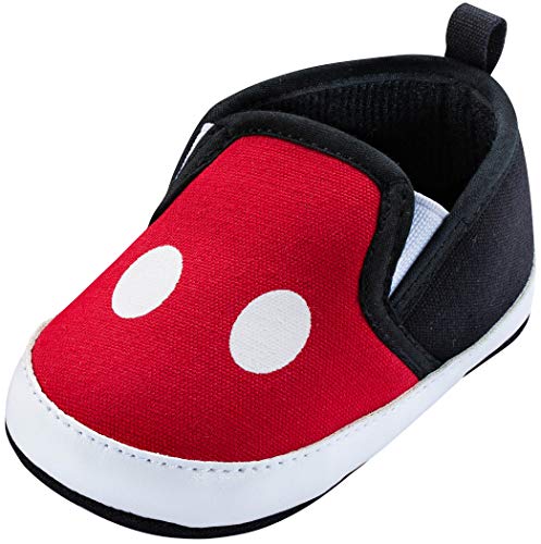 Disney Mickey Mouse Red and Black Infant Shoes (Red and Black, 12_Months)