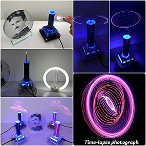 Joytech Music Tesla Coil Acrylic Base Shell Arc Plasma Loudspeaker Wireless Transmission Experiment Desktop Toy Model (YS03)