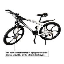 Load image into Gallery viewer, HGmart Mountain Bike 21 Speed Double Disc Brake 26-inch Wheels 6 Spoke Bicycle Front Suspension MTB for Adult or Teens, Black White
