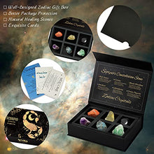 Load image into Gallery viewer, Scorpio Crystals Gift Set, Zodiac Signs Healing Crystals Birthstones with Horoscope Box Set Scorpio Astrology Crystals Healing Stones Gifts
