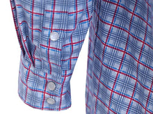 Load image into Gallery viewer, TICOMELA FR Shirt for Men Flame Resistant Shirts 6.5oz Light Weight Orange/Black Plaid Men's Fire Retardant Snap Shirts
