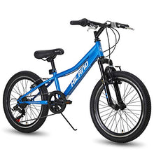 Load image into Gallery viewer, Hiland 20 Inch Kids Bike Mountain Bicycle for Ages 4 5 6 7 8 9 Years Old Boys Girls White Blue
