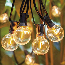 Load image into Gallery viewer, G40 Led Replacement Light Bulbs, E12 Screw Base Shatterproof LED Globe Bulbs Light for Outdoor String Lights,1Watt Equvalent to 5 Watt Incandescent Bulbs,Warm White, 25Pack
