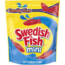 Load image into Gallery viewer, SWEDISH FISH Mini Soft &amp; Chewy Candy, Family Size, 1.8 lb
