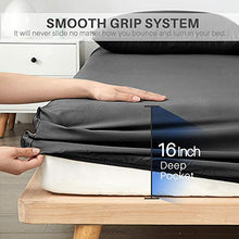 Load image into Gallery viewer, Secura Everyday Luxury Queen Bed Sheet Set 4 Piece - Soft Microfiber 1800 Thread Count 16" Deep Pocket Sheet Sets - Hypoallergenic, Wrinkle &amp; Fade Resistant (Gray)

