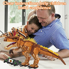 Load image into Gallery viewer, Dawdix Dinosaur Building Kit, 1013 Pieces STEM Dinosaur Building Block Set, Creative Build and Display Model, Fun DIY Project for Ages 6+
