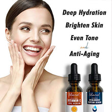 Load image into Gallery viewer, Ebanel Vitamin C Serum Hyaluronic Acid Serum for Face - Ultimate Anti Aging Serum Set - Deep Hydrating, Visibly Plump, Firm &amp; Smooth Skin, Brighten &amp; Even Skin Tone, Reduce Redness &amp; Inflammation
