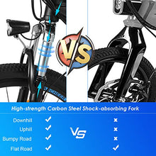 Load image into Gallery viewer, ANCHEER 350W 27.5&#39;&#39; Electric Bike, Electric Mountain Bike Newest 20MPH Adults Ebike with Removable 36V 10.4Ah Lithium-Ion Battery, Professional 24 Speed Gears

