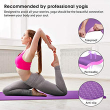 Load image into Gallery viewer, Dralegend Yoga Mat Exercise Fitness Mat - High Density Non-Slip Workout Mat for Yoga, Pilates &amp; Exercises, Anti - Tear, Sweat - Proof, Classic 1/4 Inch
