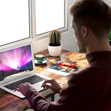 Load image into Gallery viewer, Engriy Writing Computer Desk 47&quot;, Home Office Study Desk with 2 Storage Shelves on Left or Right Side, Industrial Simple Style Wood Table Metal Frame for PC Laptop Notebook
