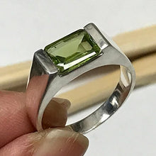 Load image into Gallery viewer, Genuine 2ct Green Peridot 925 Sterling Silver Men&#39;s Ring Size 7.75, 8, 9.75, 10, 10.75, 11, 11.75, 12, 12.5, 12.75, 13
