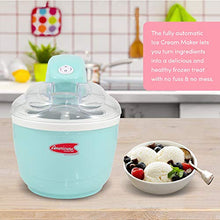 Load image into Gallery viewer, Maxi-Matic EIM-520 Automatic Easy, Homemade Electric Maker, Ingredient Chute, On/Off Switch, No Salt Needed, Creamy Ice Cream, Gelato, Frozen Yogurt, or Sorbet, 1 Quart, Blue
