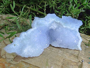 StarStuff.Rocks Authentic African Rock, Mineral, and Crystal Specimen Show (Blue Lace Agate)