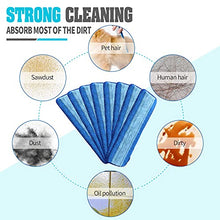 Load image into Gallery viewer, Gazeer 8 Pack Replacement Microfiber Cleaning Pads Compatible with Bona Wet/Dry Mop, 18 Inch, Hardwood Floor Replacement Cleaning Head,Washable, Reusable

