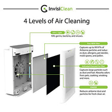 Load image into Gallery viewer, InvisiClean Aura II Air Purifier - 4-in-1 H13 True HEPA, Ionizer, Carbon + UV Light - Air Purifier for Allergies &amp; Pets, Viruses, Bacteria, Home, Large Rooms, Dust, Mold, Allergens, Odor Elimination
