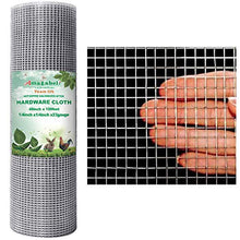 Load image into Gallery viewer, Amagabeli 48x100 Hardware Cloth 1/4 Inch Galvanized Welded Cage 23gauge Fence Mesh Roll Garden Plant Supports Poultry Netting Square Chicken Wire Snake Fencing Gopher Racoons Rabbit Pen Gutter Guard
