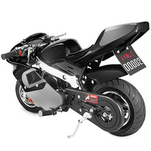 Load image into Gallery viewer, XtremepowerUS 40CC Mini Gas Pocket Bike Motorcycle EPA 4-Stroke Engine Handlebar Grip Padded Seat (Black)
