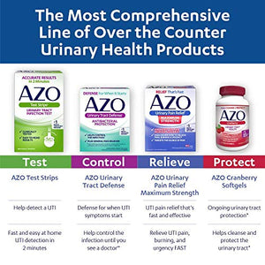 AZO Cranberry Urinary Tract Health Dietary Supplement, 1 Serving = 1 Glass of Cranberry Juice, Sugar Free, 100 Count