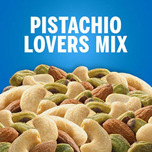 Load image into Gallery viewer, PLANTERS Pistachio Lover&#39;s Mix, 1.15 lb. Resealable Canister - Deluxe Pistachio Mix: Pistachios, Almonds &amp; Cashews Roasted in Peanut Oil with Sea Salt - Kosher, Savory Snack
