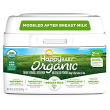 Load image into Gallery viewer, Happy Baby Organic Infant Formula Milk Based Powder with Iron Stage 2, 21 Ounce (Packaging May Vary)
