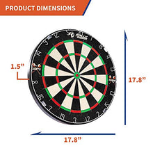 Load image into Gallery viewer, Rally and Roar 18&quot; Standard Bristle Dartboard w/ Mounting Brackets, Self Healing, Galvanized Wiring
