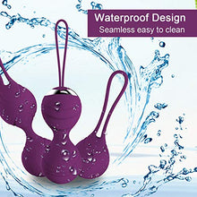 Load image into Gallery viewer, Kegel Exercise Weights for Women - Ben Wa Kegel Balls for Beginners &amp; Advanced Pelvic Floor Exercises, 3 Weights Kegel Exercise Products Training Kits for Resolves Incontinence &amp; Bladder Control

