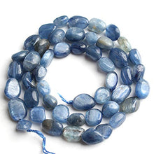Load image into Gallery viewer, Love Beads Natural Stone Irregular Blue Kyanite Stone Beads 4-7mm Beads for Jewelry Making DIY Beads Bracelets 15inches
