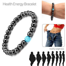 Load image into Gallery viewer, Magnetic Healing Bracelet Hematite Bead Opal Bangle Arthritis Pain Relief Weight Loss Women Men
