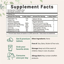 Load image into Gallery viewer, Organic Spirulina Supplement (Raw Spirulina Organic Filler Free), 3000MG Per Serving, 720 Tablets (4 Month Supply), Rich in Vegan Protein, Vitamins &amp; Prebiotics, Premium Spirulina Pills Organic
