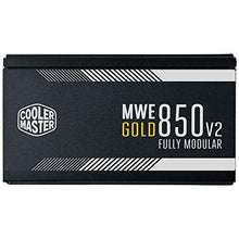 Load image into Gallery viewer, Cooler Master MWE Gold 850 V2 Full Modular, 850W, 80+ Gold Efficiency, 2 EPS Connectors, 120mm HDB Fan, Semi-fanless Operation, 5 Year Warranty

