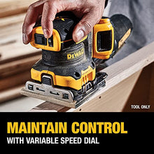 Load image into Gallery viewer, DEWALT 20V MAX* XR Palm Sander, Sheet, Variable Speed, 1/4-Inch, Tool Only (DCW200B)
