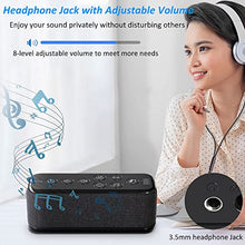 Load image into Gallery viewer, Sound Machine- White Noise Machine with 42 Soothing Sounds for Sleeping Adults Baby, Kids, Portable Sleep Therapy Machine Powerd by Battery or AC,5 Timer, Headphone Jack, Noise Maker for Home Office
