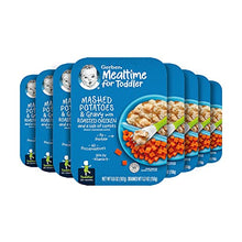 Load image into Gallery viewer, Gerber Mealtime for Toddler Macaroni &amp; Cheese with Side of Seasoned Peas &amp; Carrots, 6.6 Ounce (Pack of 8)
