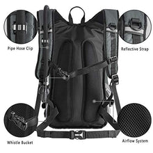 Load image into Gallery viewer, ROCKRAIN WindSeeker Insulation Hydration Cycling Backpack Pack with 2.5L BPA Free Leak Proof Water Bladder, Sufficient Storage Space for Outdoor Gear, for Cycling (Grey)
