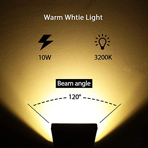 Load image into Gallery viewer, Lysed 10W Low Voltage LED Landscape Lights, Flood Light Outdoor 12V Super Warm White (1000LM) IP66 Waterproof Garden Pathway Lighting Wall Tree Flag Spotlights with Spike Stand (10 Pack)