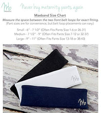 Load image into Gallery viewer, Maeband Maternity Belly Band | Pregnancy Belt, Waistband Extender, Pregnancy Clothes, Maternity Jeans (Medium, Midnight Black)
