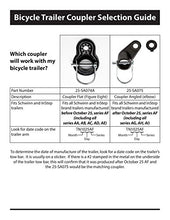 Load image into Gallery viewer, Coupler Attachments for Instep and Schwinn Bike Trailers, Flat Coupler for a Wide Range of Bicycle Sizes, Models, and Styles
