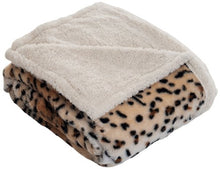 Load image into Gallery viewer, Lavish Home Tiger Fleece Sherpa Blanket Throw
