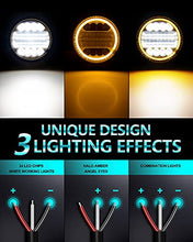 Load image into Gallery viewer, Combriller 3157 LED Bulb White 6000K with Projector Replacement for led reverse lights and Combriller 4.5&quot; Off Road Lighting Spot Flood Combo Beam with Flash Strobe Function Amber Angel Eye-Shape
