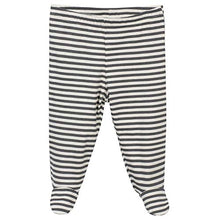 Load image into Gallery viewer, Grow by Gerber Baby Boy's Organic 3-Piece Onesies Bodysuit, Footed Pant, and Cap Set Pants, Grey/Ivory, 0-3 Months
