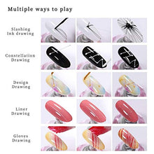 Load image into Gallery viewer, Ownest 8 Colors Luminous Spider Gel,Spider UV Gel Nail Art Drawing Glue DIY Manicure Art Decoration,with 3 Nail Painting Pen-8ml
