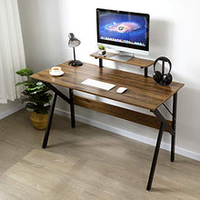 Load image into Gallery viewer, GreenForest Computer Desk 32" Writing Study Table with Moveable Storage Shelf, Home Office PC Workstation for Small Spaces Gaming Desk, Walnut
