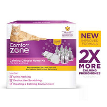 Load image into Gallery viewer, Comfort Zone Cat Calming Diffuser Kit, Cat Pheromone, 3 Diffusers and 6 Refills-48ml, New Formula
