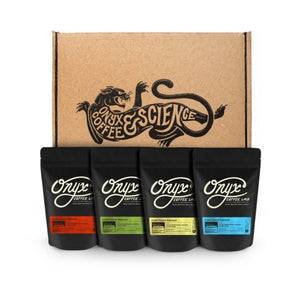Onyx Coffee Lab Roaster Sample Box, Whole Bean Coffee, Light Roast, Gourmet Specialty Coffee, Four 4 Ounce Bags