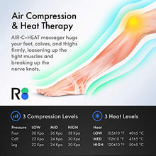 Load image into Gallery viewer, Reathlete Leg Massager, Air Compression for Circulation Calf Feet Thigh Massage, Muscle Pain Relief, Sequential Boots Device with Handheld Controller with Knee Heat Function
