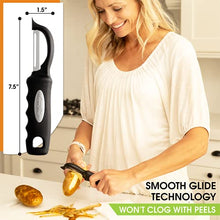 Load image into Gallery viewer, Spring Chef Premium Swivel Vegetable Peeler, Black
