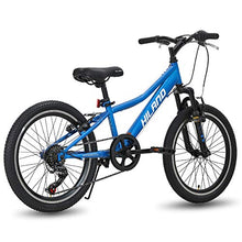Load image into Gallery viewer, Hiland 20 Inch Kids Bike Mountain Bicycle for Ages 4 5 6 7 8 9 Years Old Boys Girls White Blue
